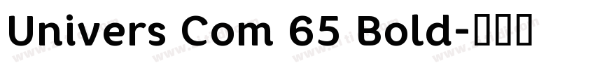 Univers Com 65 Bold字体转换